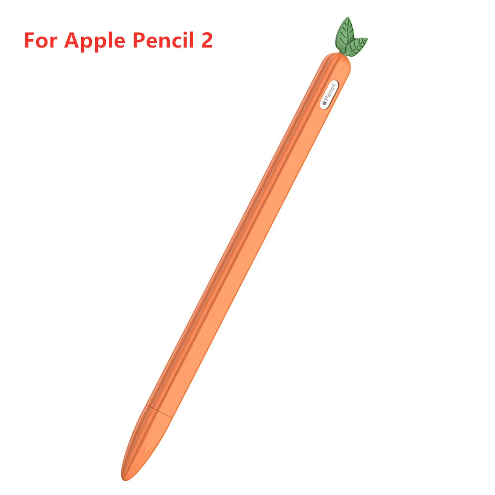 Cute Vegetable Silicone Case for Apple Pencil 1st & 2nd Gen Protective Sleeve