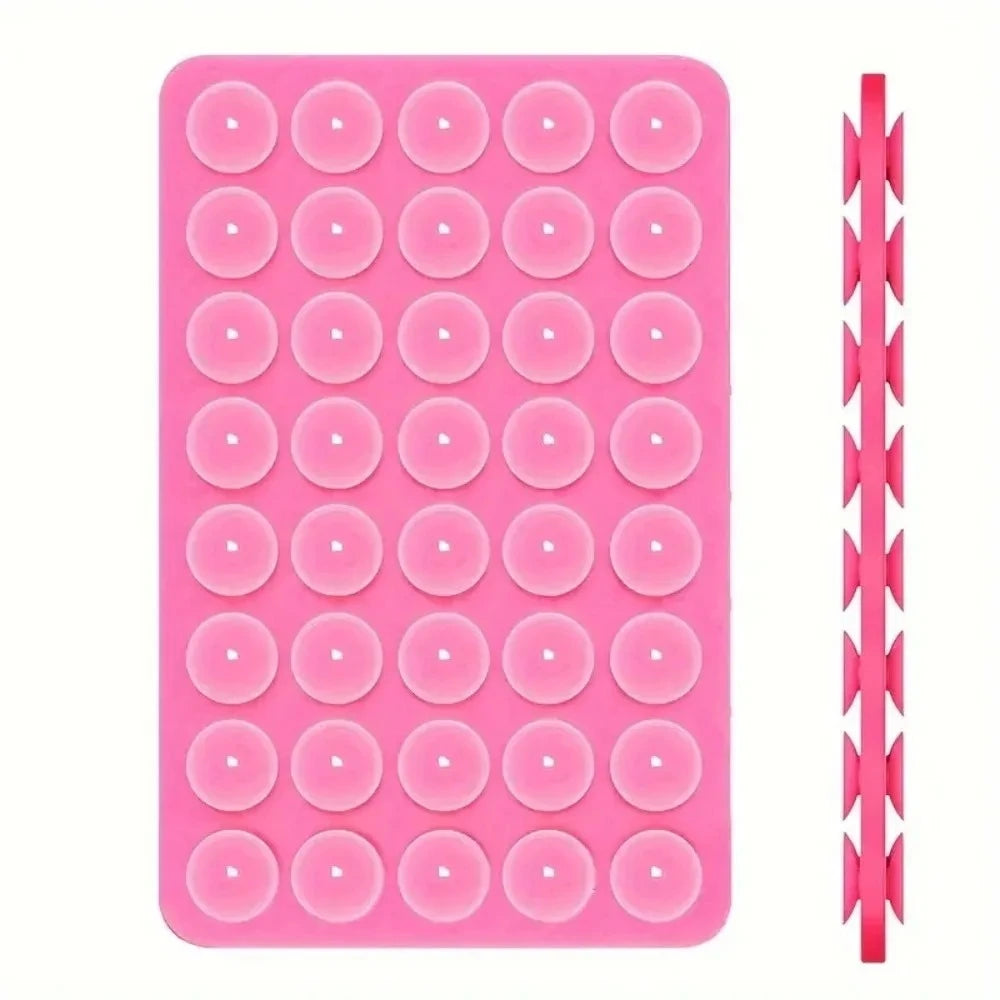 Silicone Suction Phone Case Mount Non-Slip Stand for Selfies & Videos - Mixed Colors