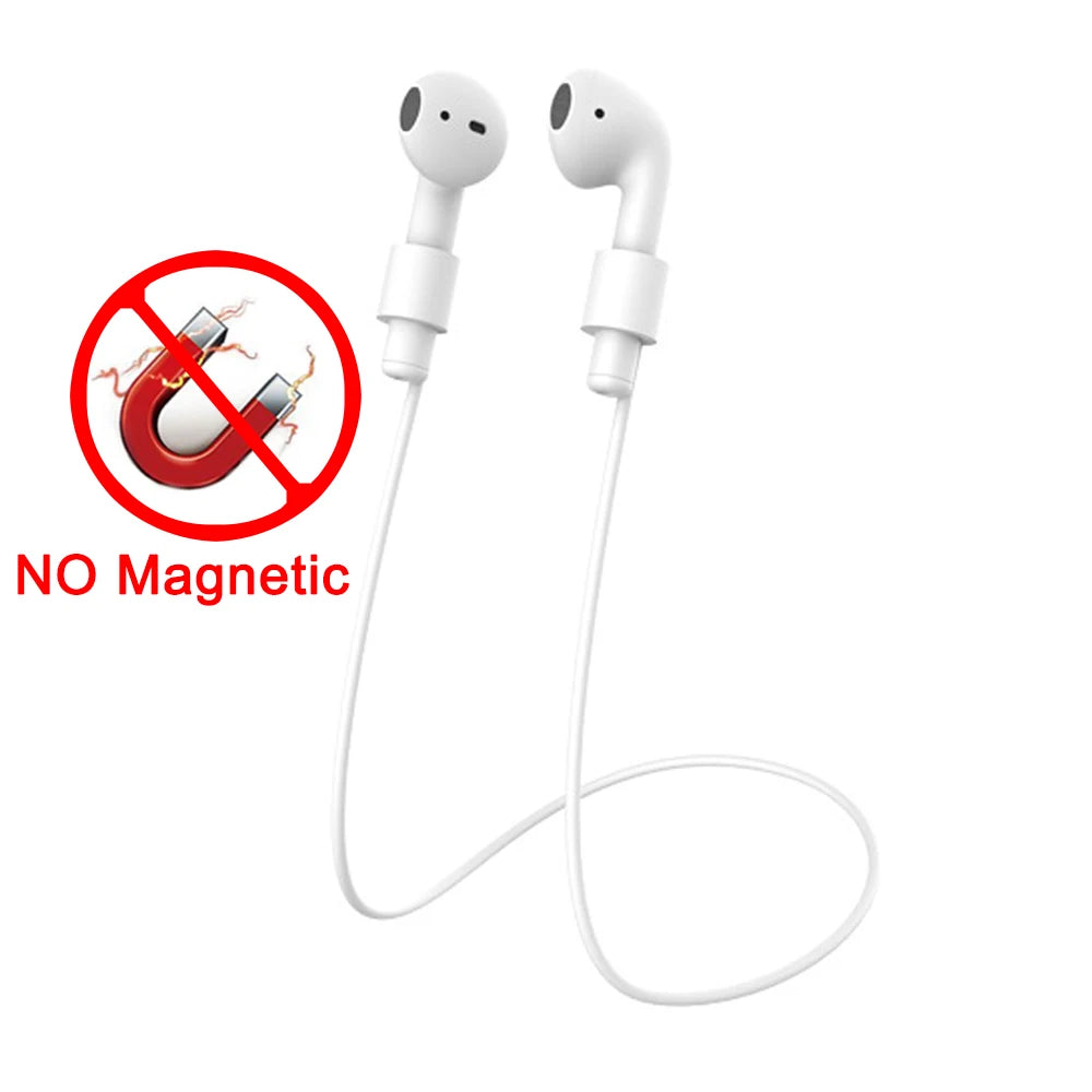 Soft Silicone Magnetic Anti-Lost Strap for AirPods Pro 1 2 3 Earphones