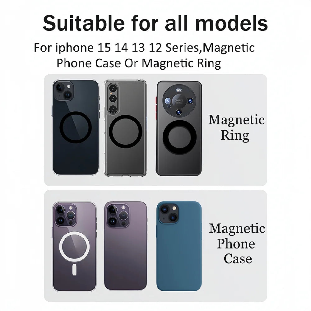 MagSafe Magnetic Phone Grip Strap & Stand for iPhone 15/14/13/12 Series