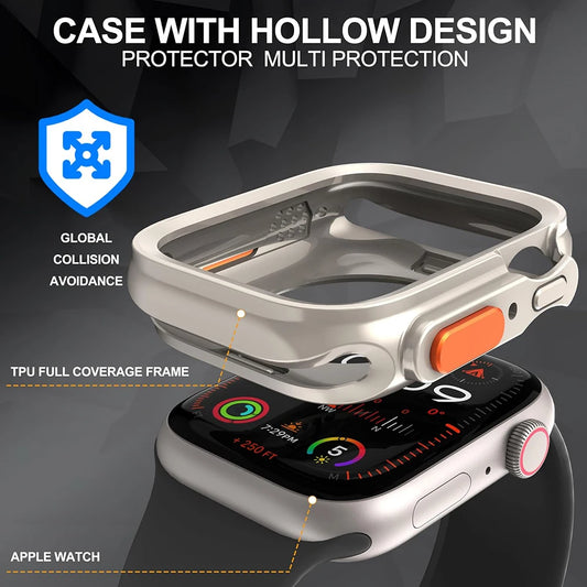 Shockproof TPU Bumper Case for Apple Watch Ultra 9 8 7 6 SE 45/41/44/40mm