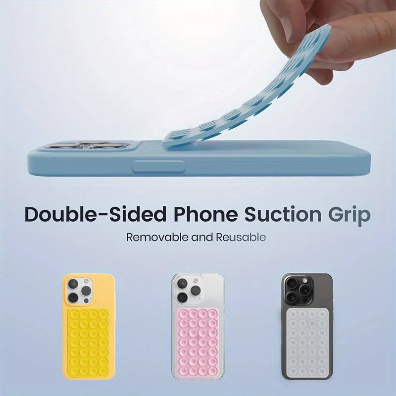 Double-Sided Silicone Suction Phone Holder – Hands-Free Universal Mount