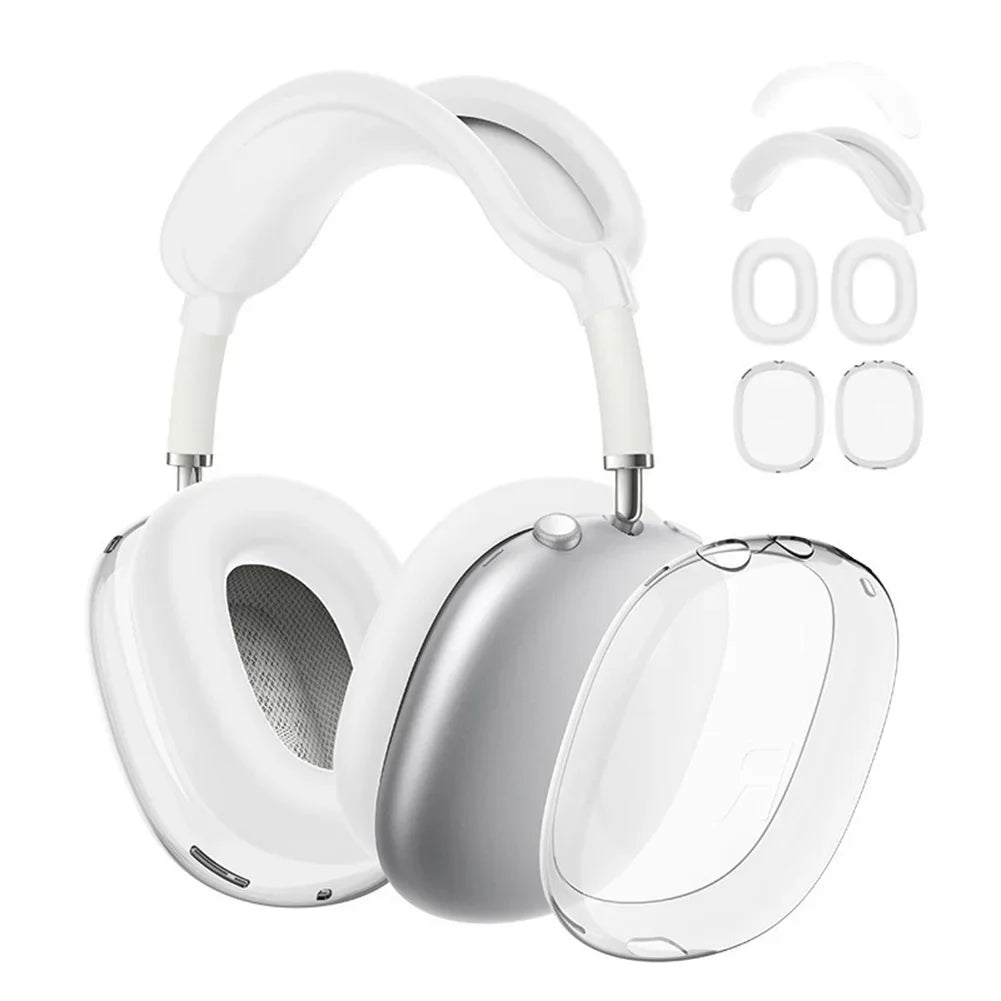 3D Transparent Anti-Scratch Case for AirPods Max - Soft Protective Cover
