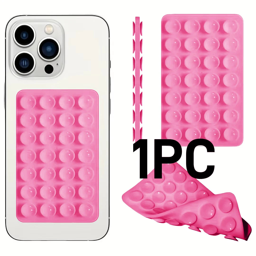 Double-Sided Silicone Suction Phone Holder – Hands-Free Universal Mount