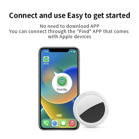 IPX5 Waterproof Bluetooth Tracker for Apple Find My | AirTag-Compatible
