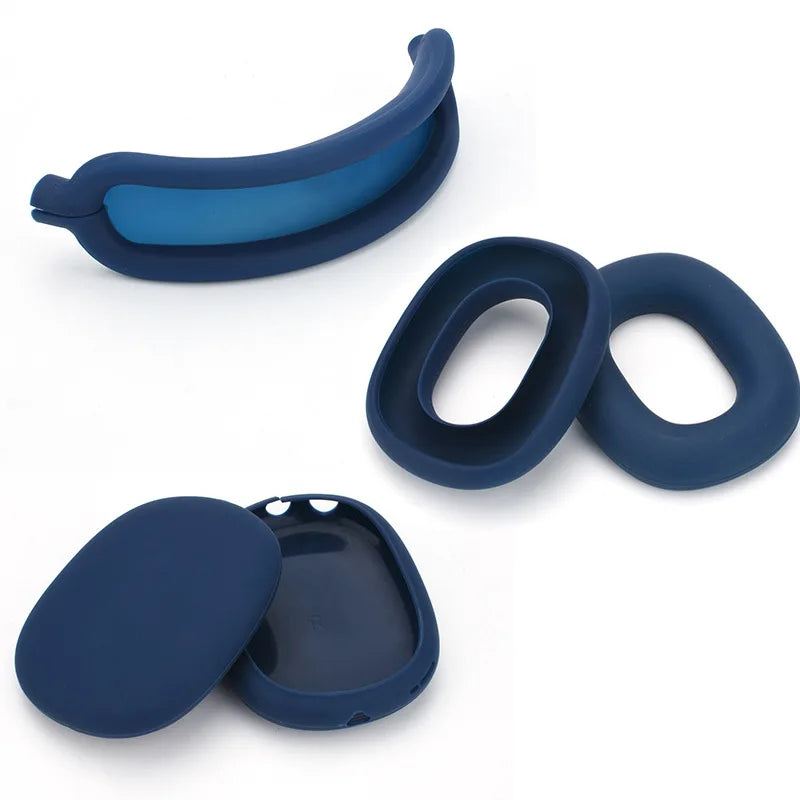 Soft Silicone Protective Case for AirPods Max – Anti-Scratch Cover