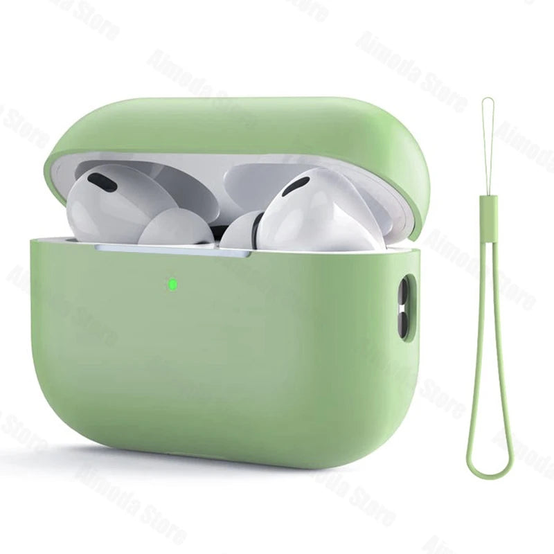 Liquid Silicone Case for AirPods Pro 2/3 – Soft Protective Earphone Cover