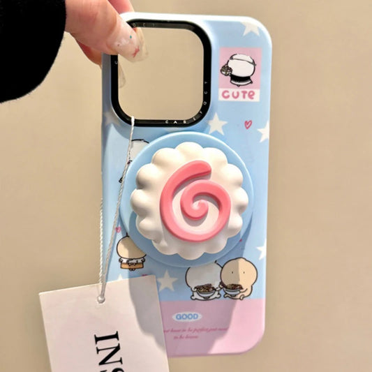 Cute Fish Cake MagSafe Grip Holder Ring Stand for iPhone 15 16