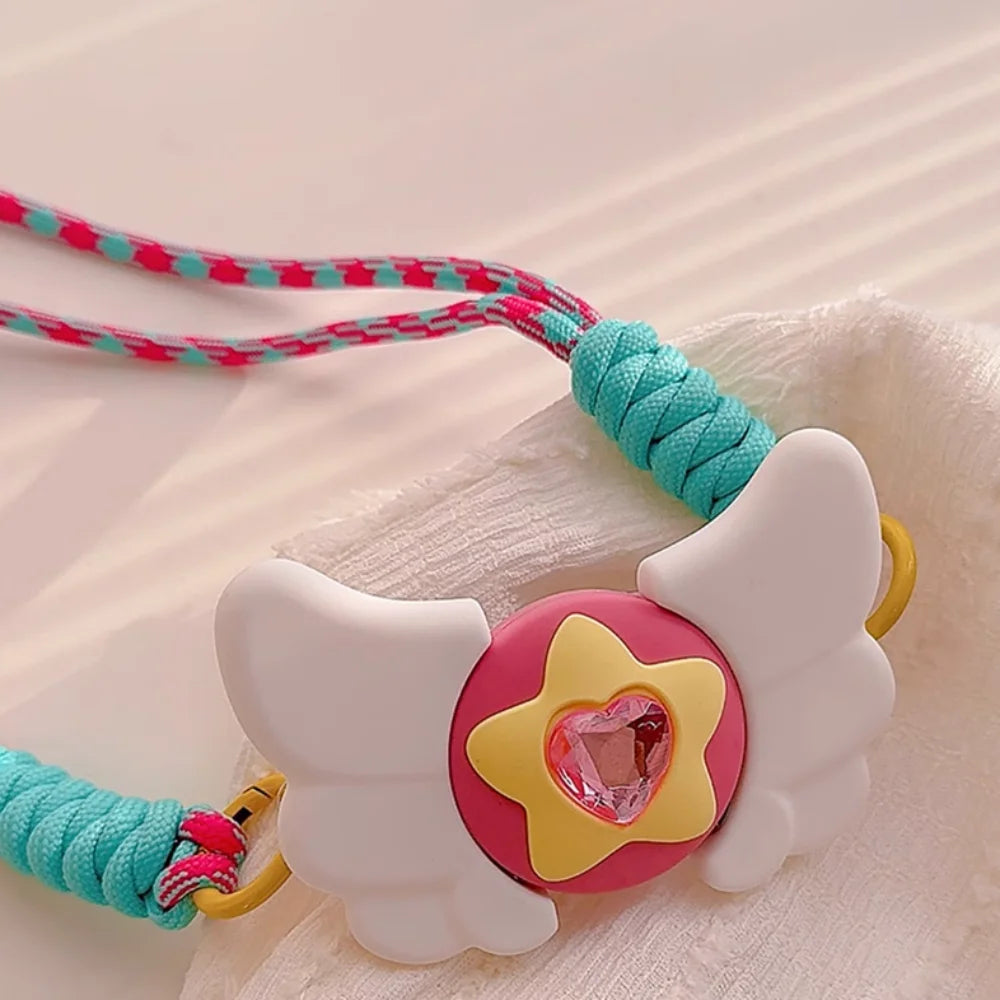 Y2K Butterfly Star Silicone Phone Lanyard Strap Bracelet for Girls