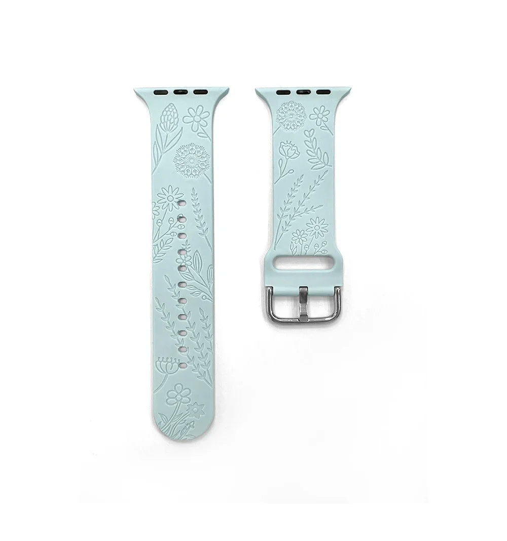 Engraved Silicone Solo Loop Band for Apple Watch Ultra, Series 9–1