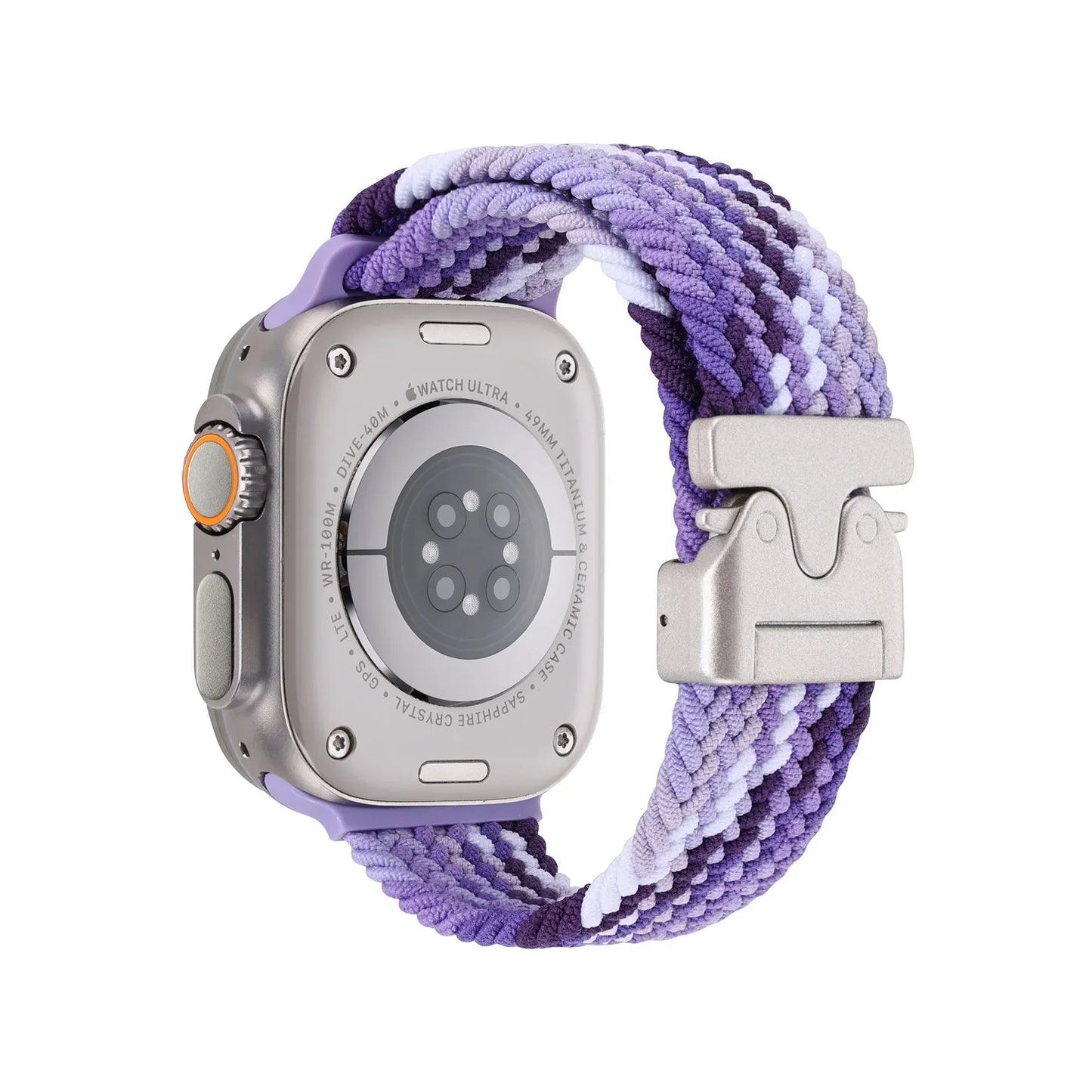 Braided Magnetic Band for Apple Watch 44mm–49mm Ultra 2/Series 10–6/SE