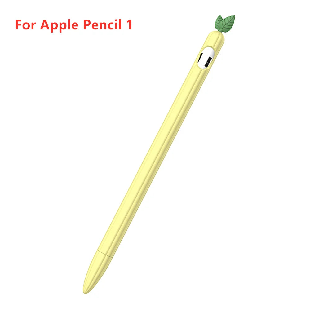 Cute Vegetable Silicone Case for Apple Pencil 1st & 2nd Gen Protective Sleeve
