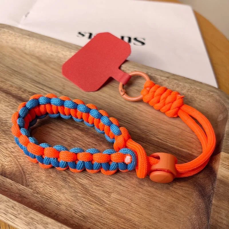 Handwoven Adjustable Phone Lanyard Strap β Anti-Drop Outdoor Wrist Rope