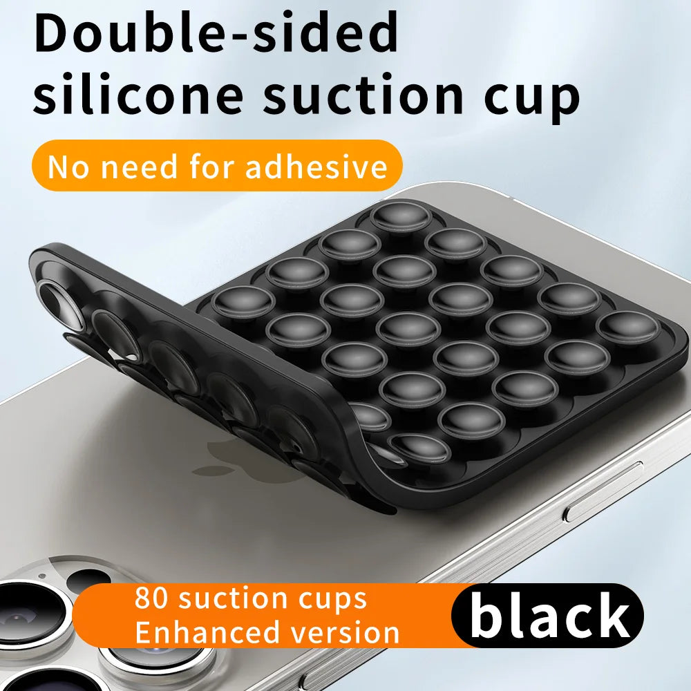 Double-Sided Silicone Suction Pad for Phones – Adhesive Rubber Mount