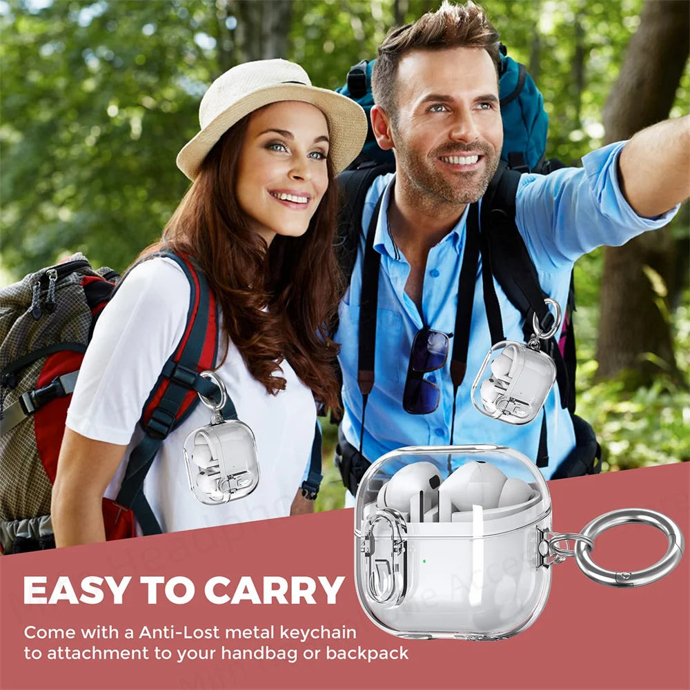 2024 Transparent Lock Case with Cleaning Kit for Galaxy Buds 3 / Buds3 Pro