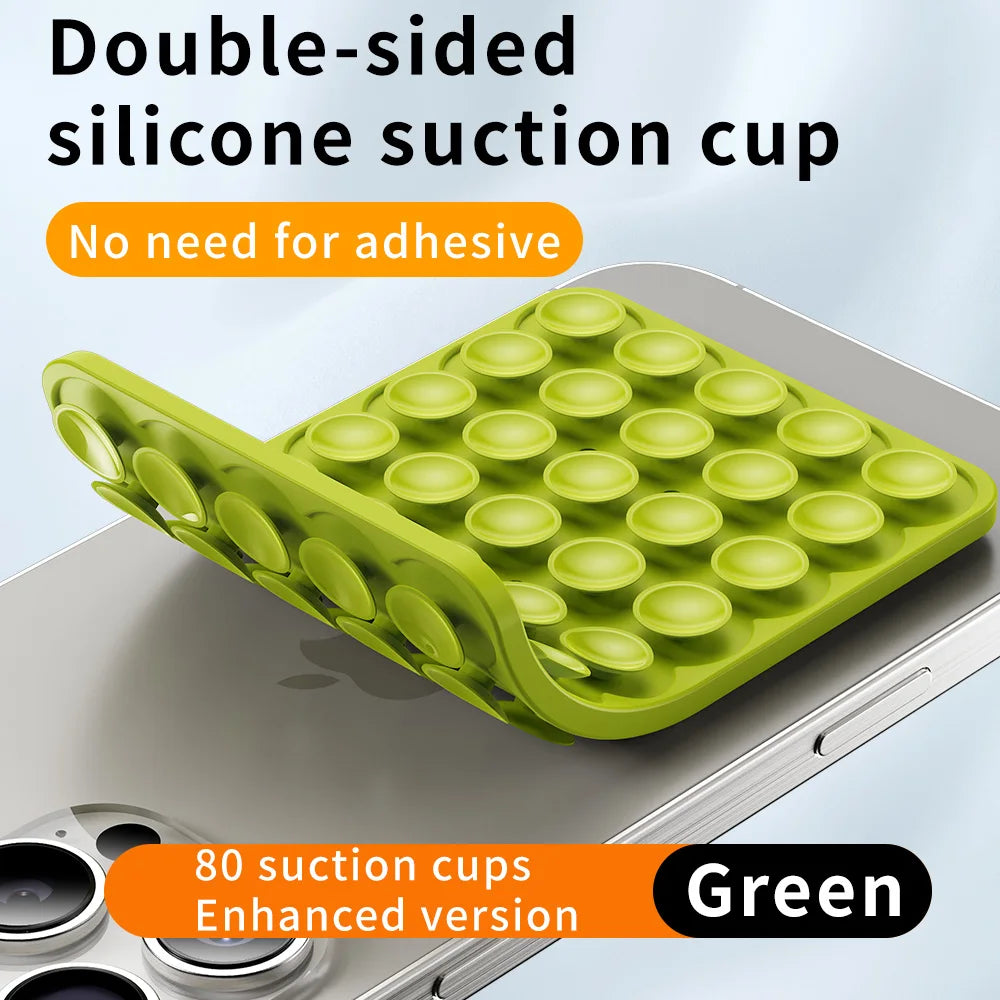 Double-Sided Silicone Suction Pad for Phones – Adhesive Rubber Mount