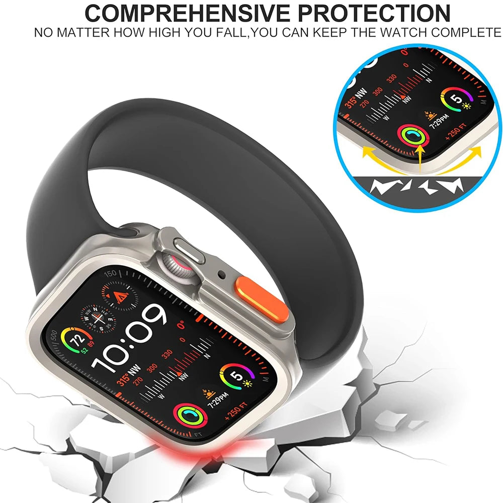 Shockproof TPU Bumper Case for Apple Watch Ultra 9 8 7 6 SE 45/41/44/40mm