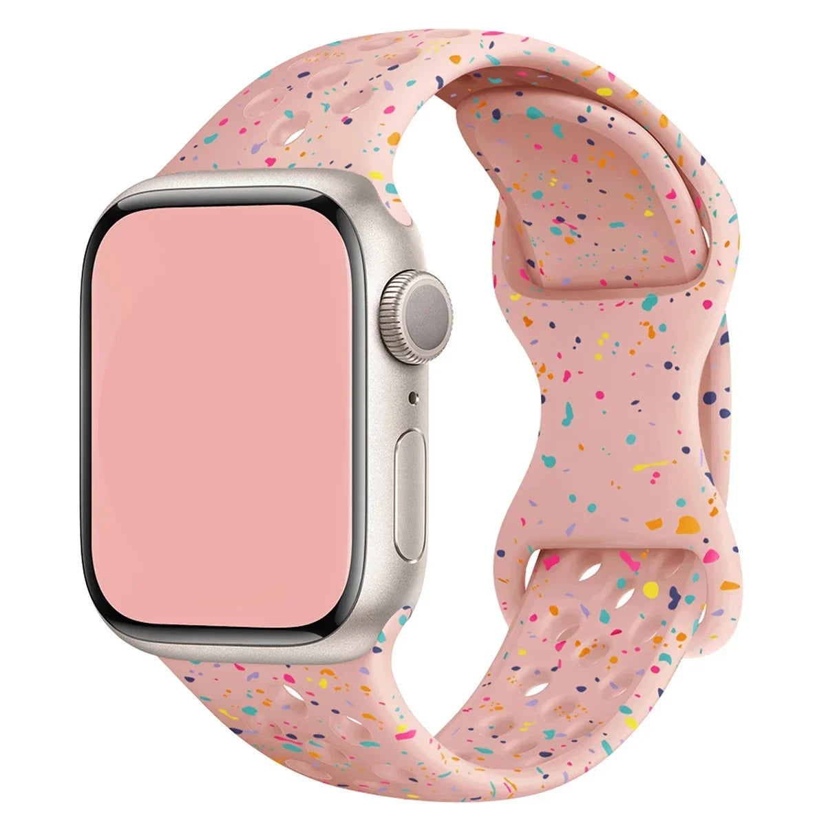 Transparent Silicone Strap for Apple Watch Ultra 2 & Series 10–SE (38–49mm)
