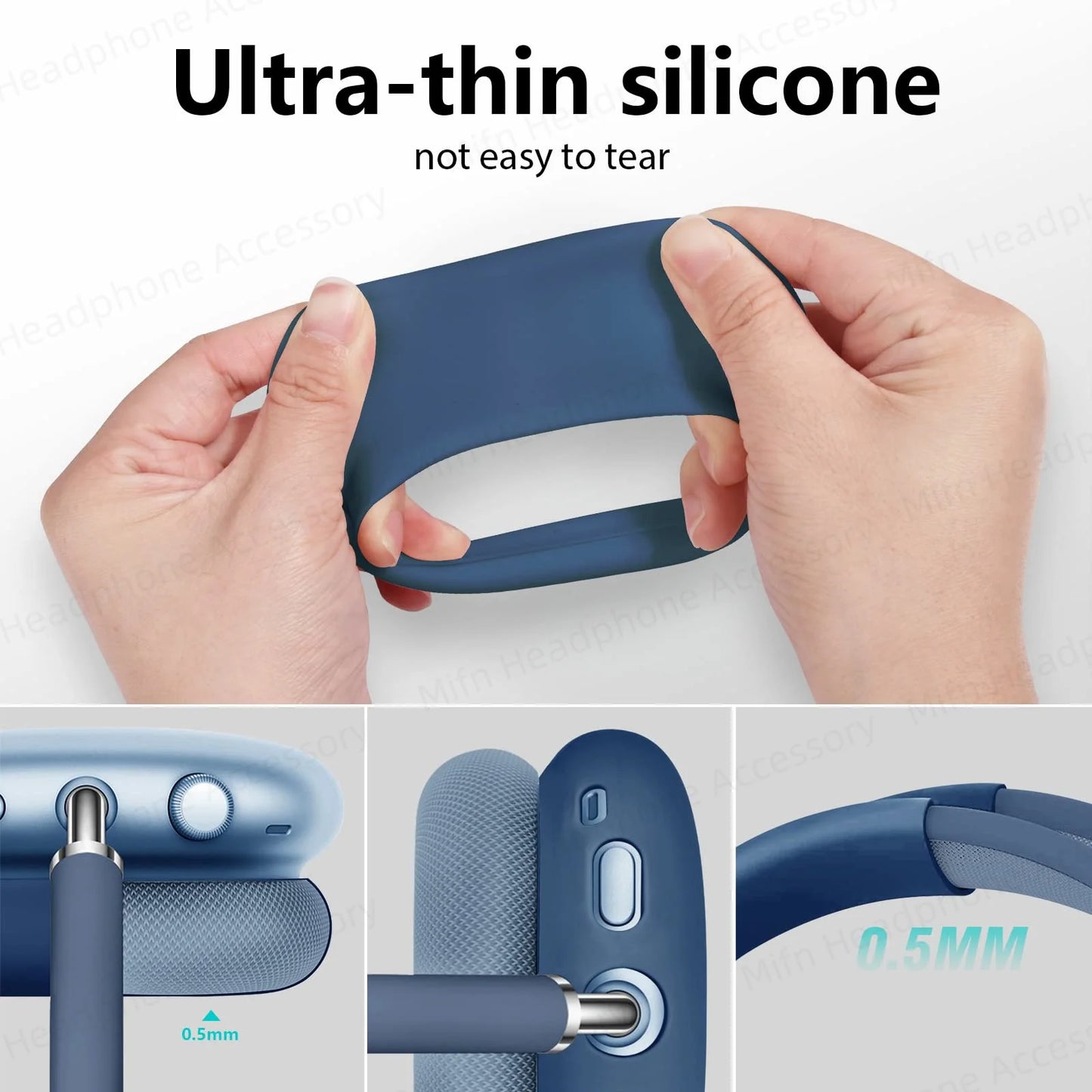 Silicone Protective Case for AirPods Max – Headphone Earmuffs Cover