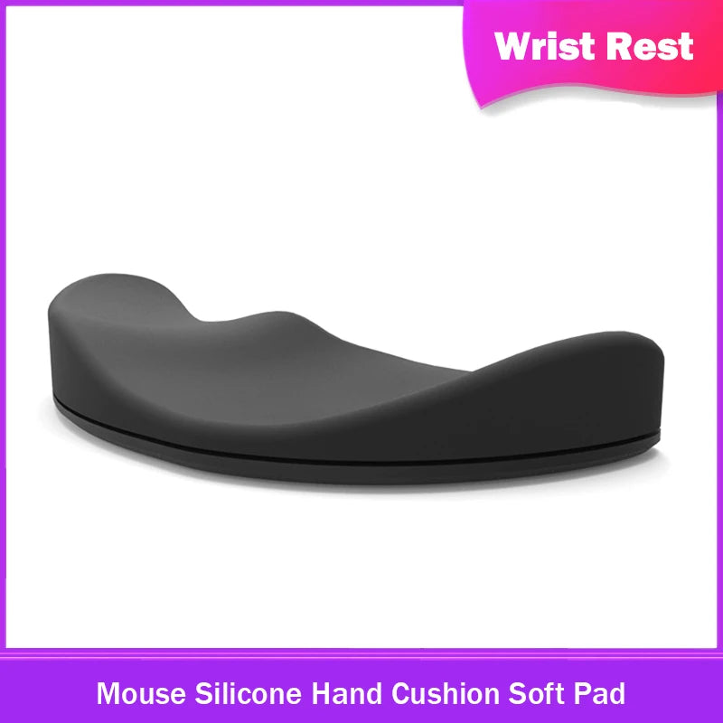 Silicone Mouse Wrist Rest Pad – Soft Ergonomic Support for Office & Gaming