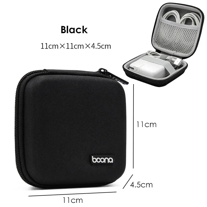 Mini Hard Shell Storage Case for Earphones, Chargers & USB Drives