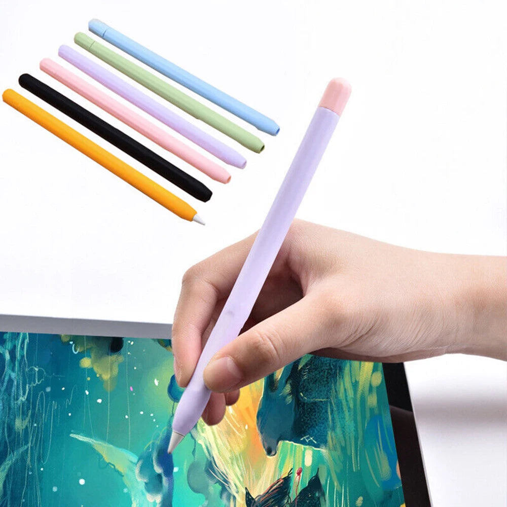 Silicone Stylus Cover for Apple Pencil 1 & 2 β Colorful Anti-Slip Case