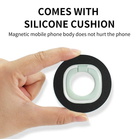 Magnetic Finger Ring Holder Stand for iPhone 12–16 Pro/Plus & Xiaomi