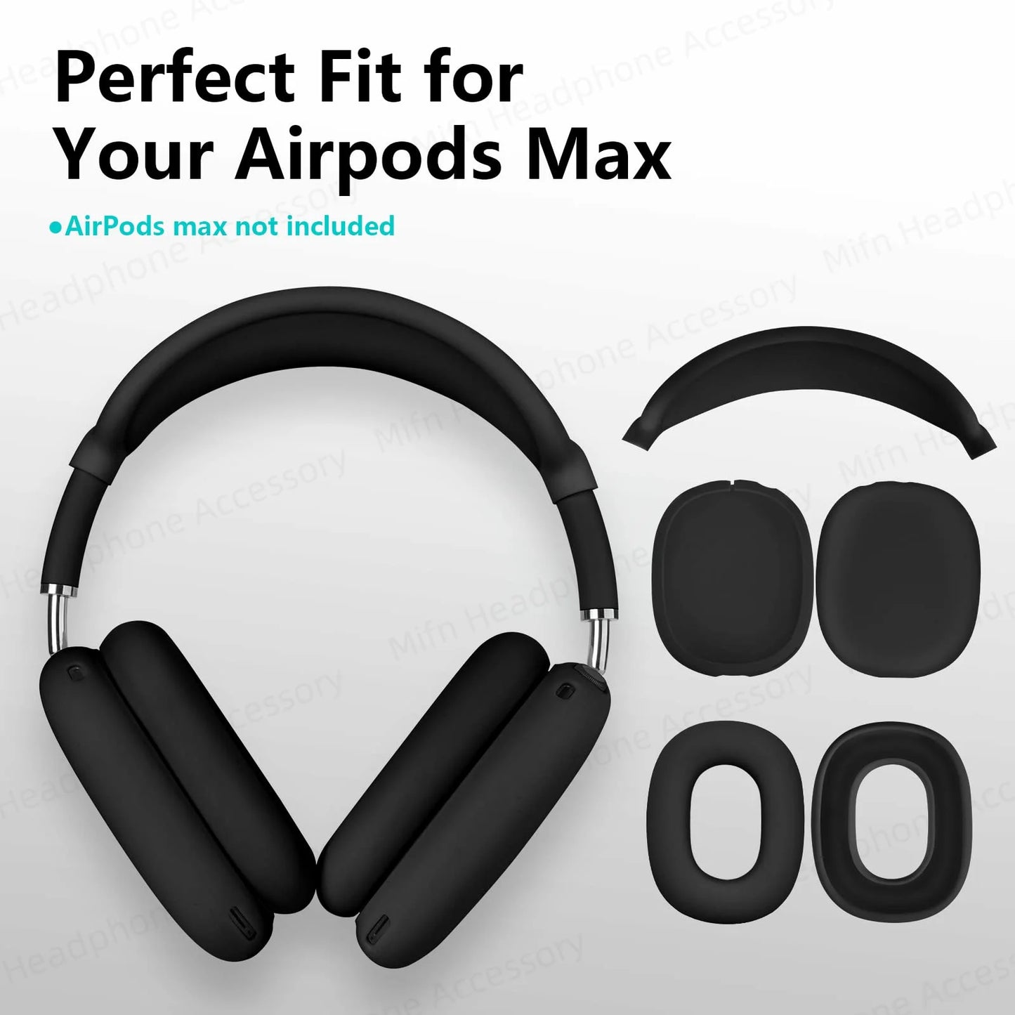 Silicone Protective Case for AirPods Max – Headphone Earmuffs Cover