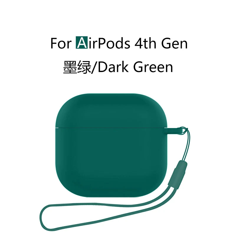 Silicone Case with Lanyard for AirPods 4 (2024) with Active Noise Canceling