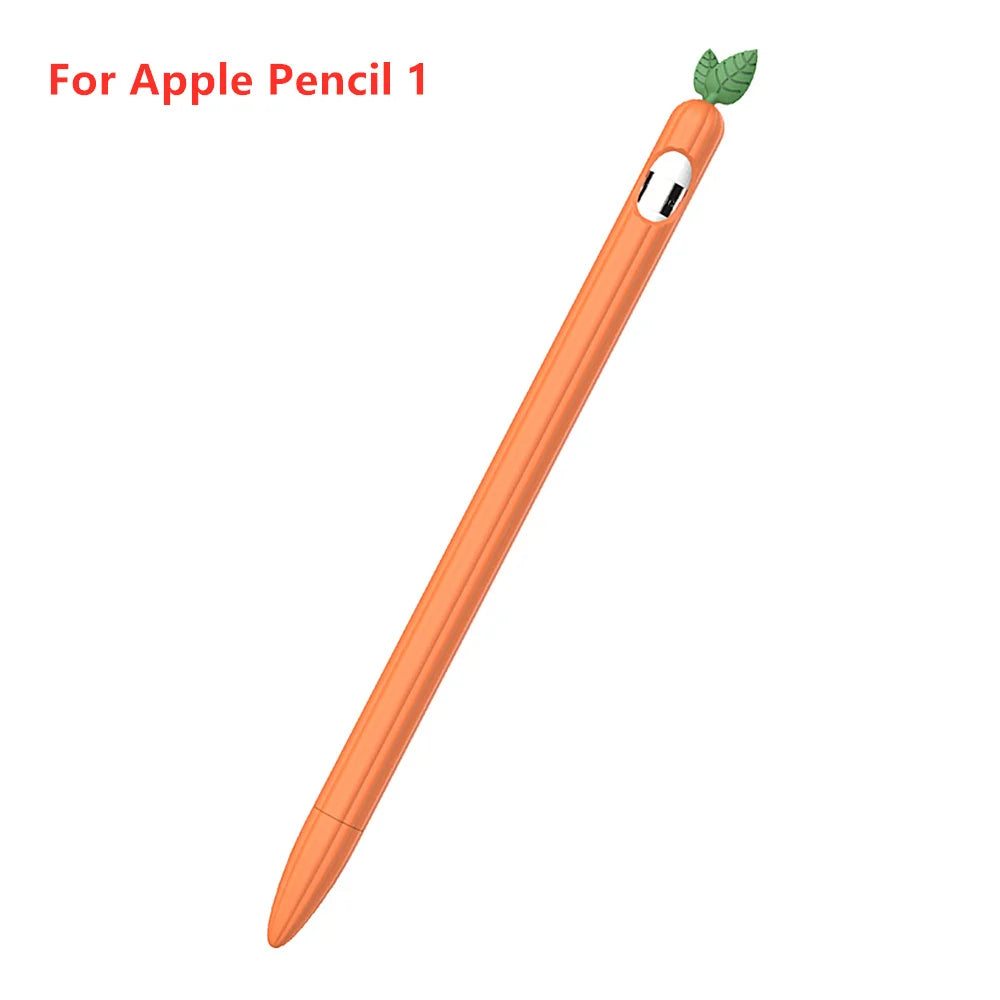 Cute Vegetable Silicone Case for Apple Pencil 1st & 2nd Gen Protective Sleeve