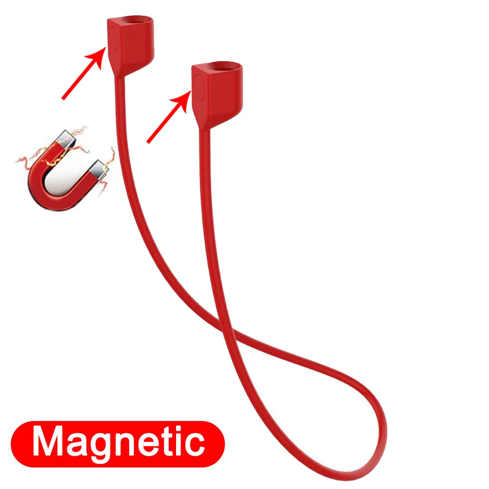 Soft Silicone Magnetic Anti-Lost Strap for AirPods Pro 1 2 3 Earphones