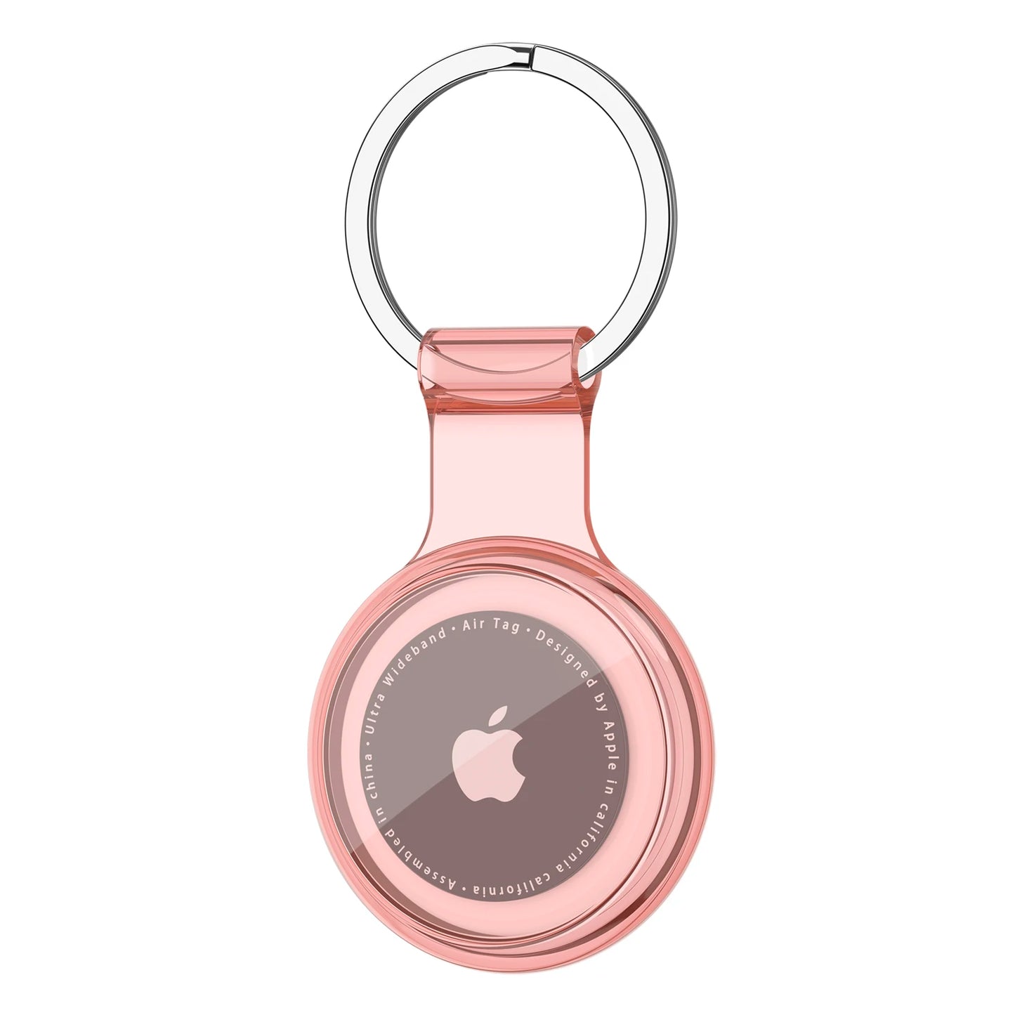 TPU Waterproof AirTag Keychain Holder Case for Pets, Keys & Bags