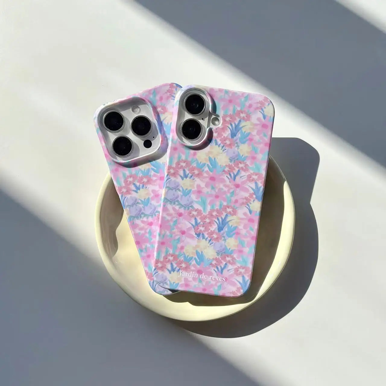 Floral Oil Painting Matte Case for iPhone 12–16 Pro Max