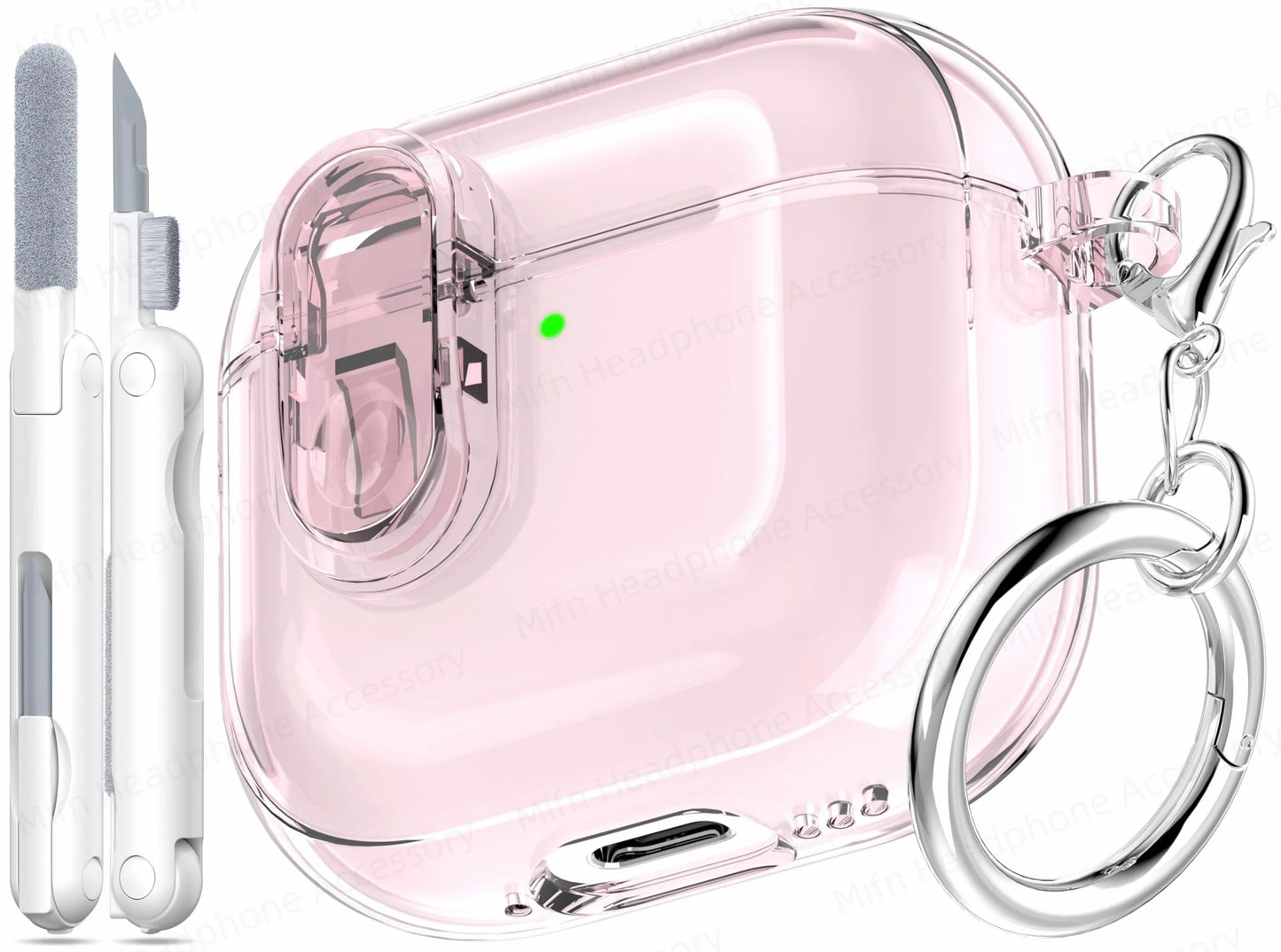 Electroplated Transparent Case for AirPods 4 – Shockproof Protective Cover