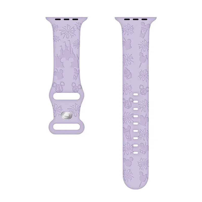 Engraved Silicone Solo Loop Band for Apple Watch Ultra, Series 9–1