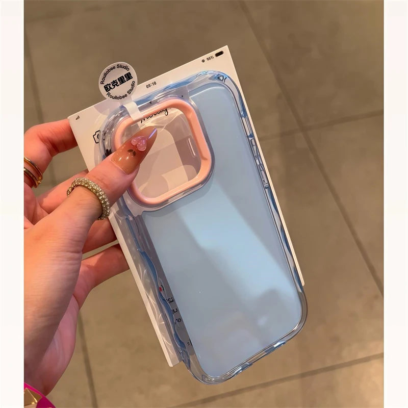 Luxury Jelly Candy Shockproof Case for iPhone 16–14 Plus Pro Max