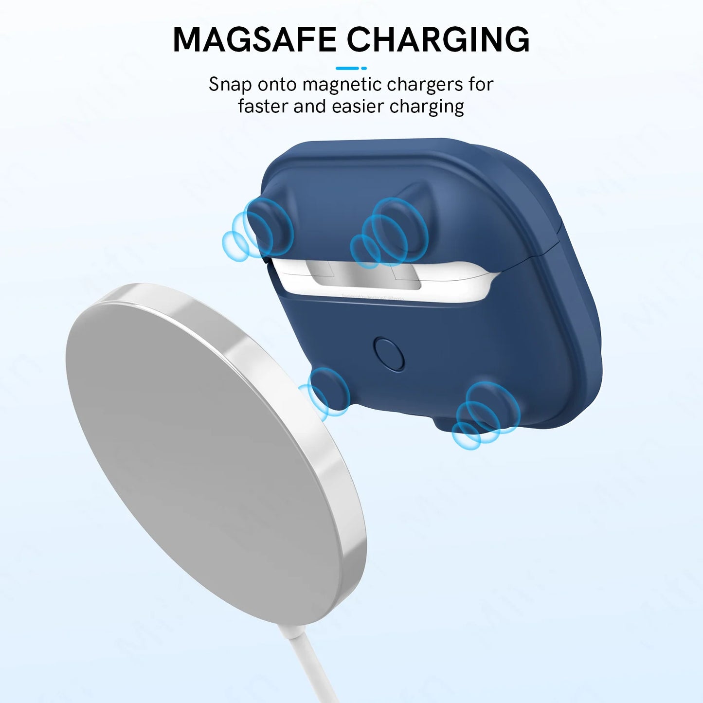 MagSafe Magnetic Soft Protective Cover for AirPods Pro 2 Charging Case