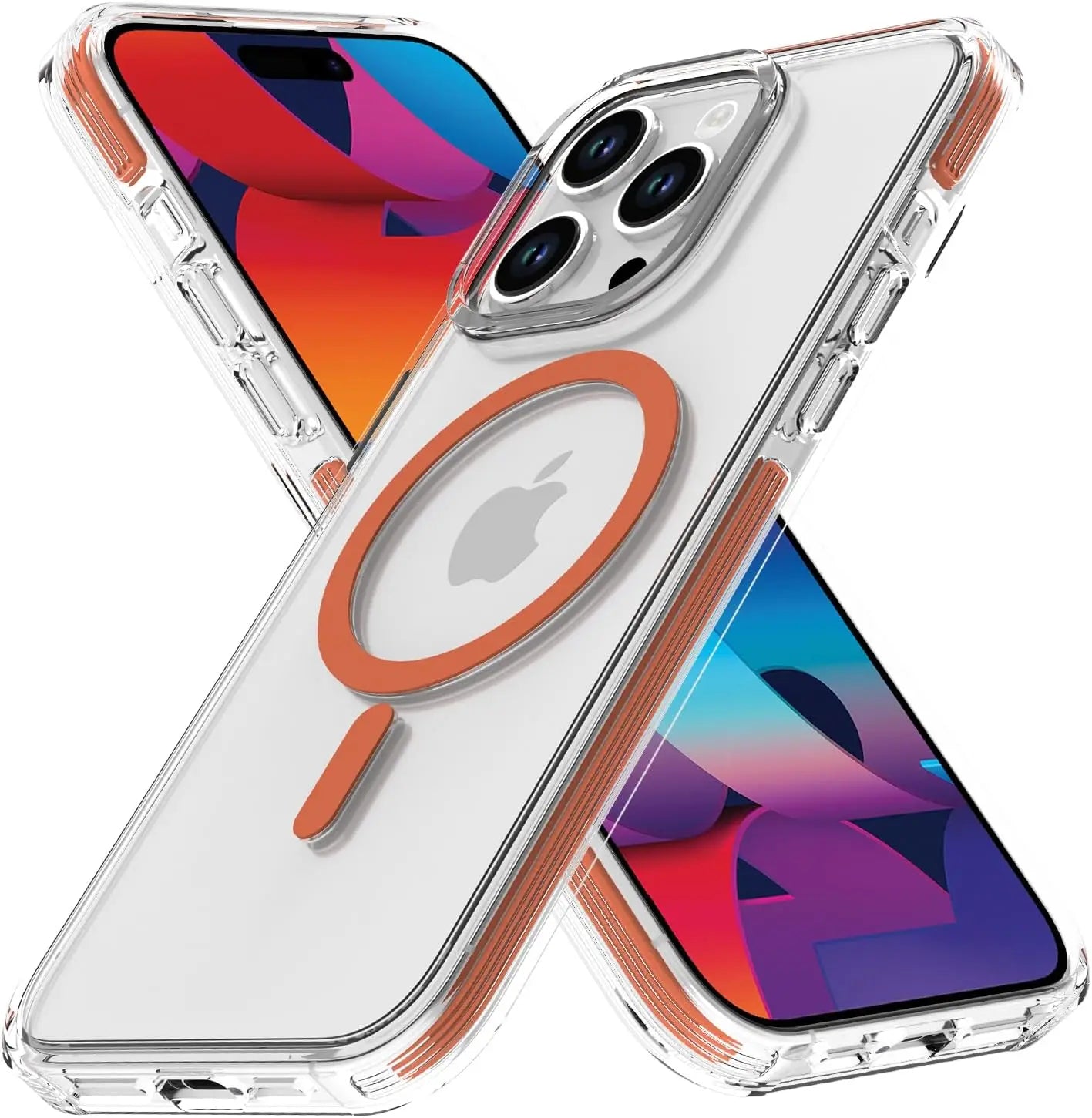 Luxury MagSafe Clear Case for iPhone 11/12/13 Pro Max β Shockproof Cover