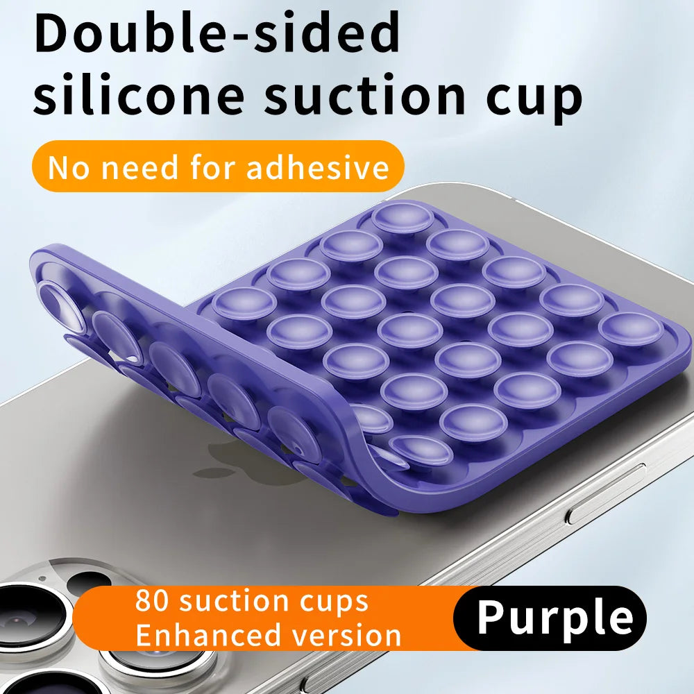 Double-Sided Silicone Suction Pad for Phones – Adhesive Rubber Mount