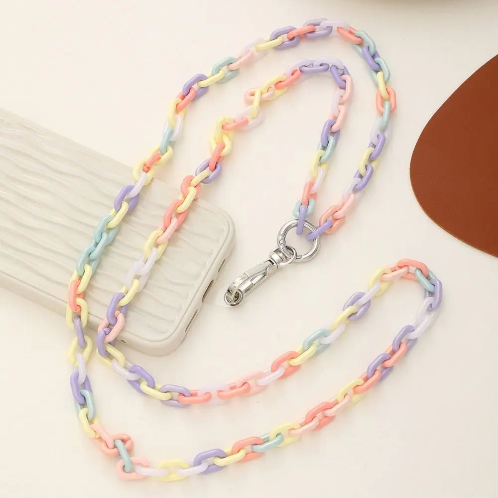 Colorful Crossbody Phone Strap Necklace with Card Slot for iPhone/Samsung