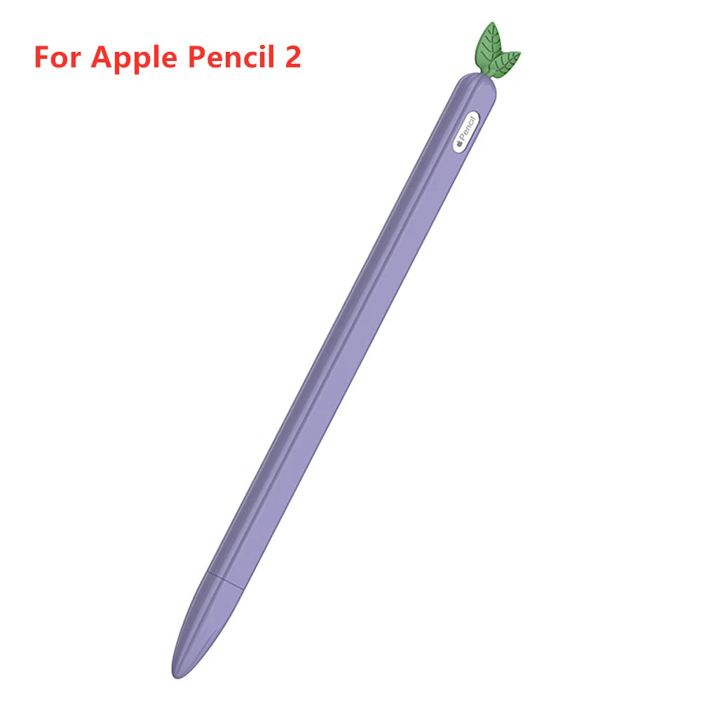 Cute Vegetable Silicone Case for Apple Pencil 1st & 2nd Gen Protective Sleeve