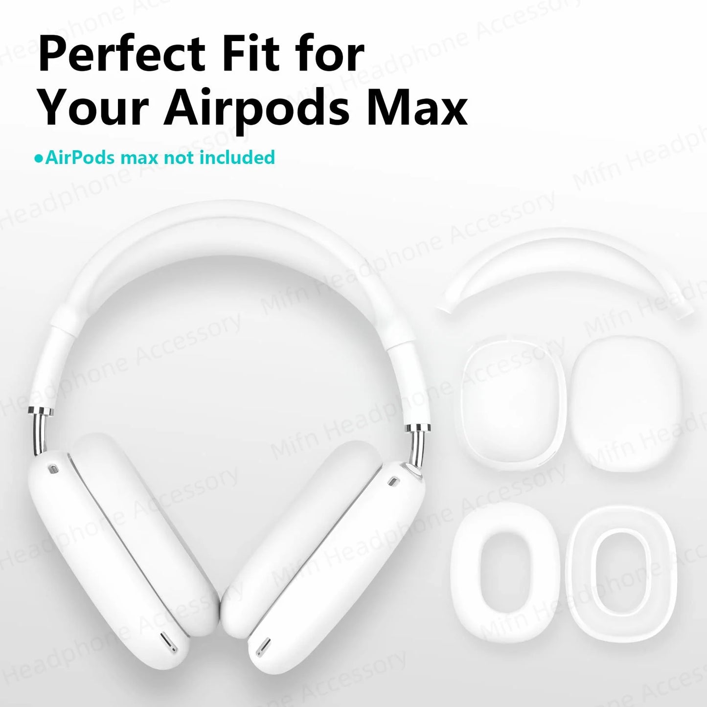 Silicone Protective Case for AirPods Max – Headphone Earmuffs Cover