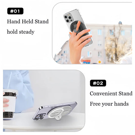 MagSafe Magnetic Phone Grip Strap & Stand for iPhone 15/14/13/12 Series