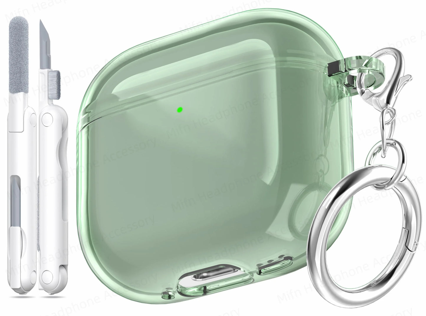 Electroplated Transparent Case for AirPods 4 – Shockproof Protective Cover