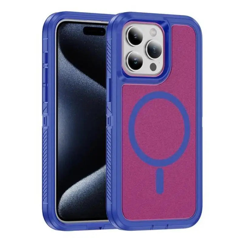 MagSafe Rugged Armor Case for iPhone 15 14 13 12 11 Pro Max Shockproof Cover