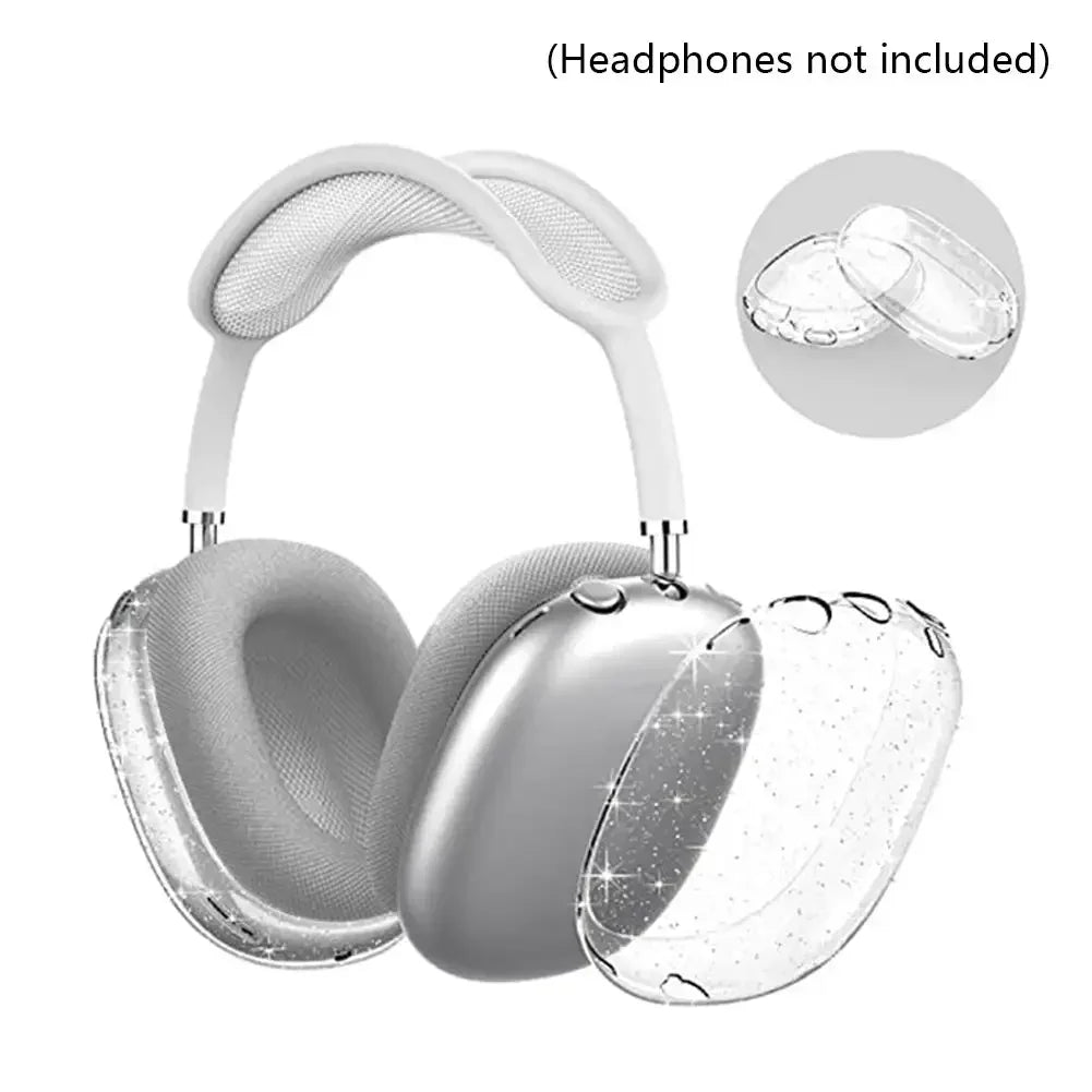3D Transparent Anti-Scratch Case for AirPods Max - Soft Protective Cover