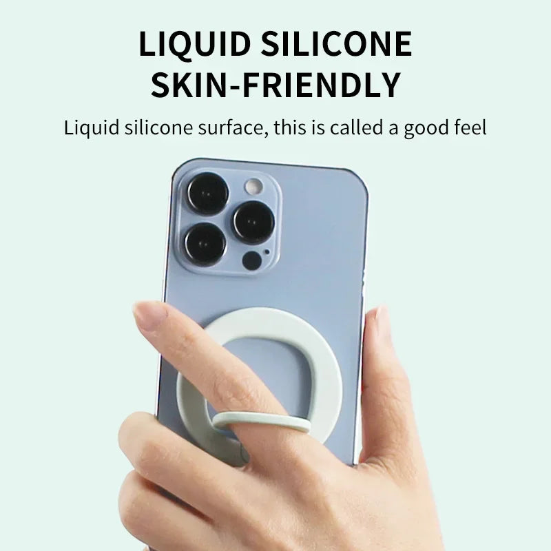 Magnetic Finger Ring Holder Stand for iPhone 12–16 Pro/Plus & Xiaomi