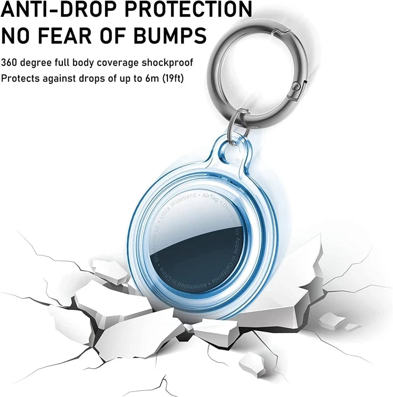 Waterproof Soft Keychain Holder Case for Apple AirTag – Anti-Lost Pet Cover