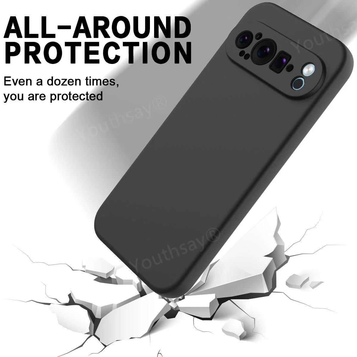 Liquid Silicone Case for Google Pixel 9 Pro/8/7/6A Soft Protective Cover