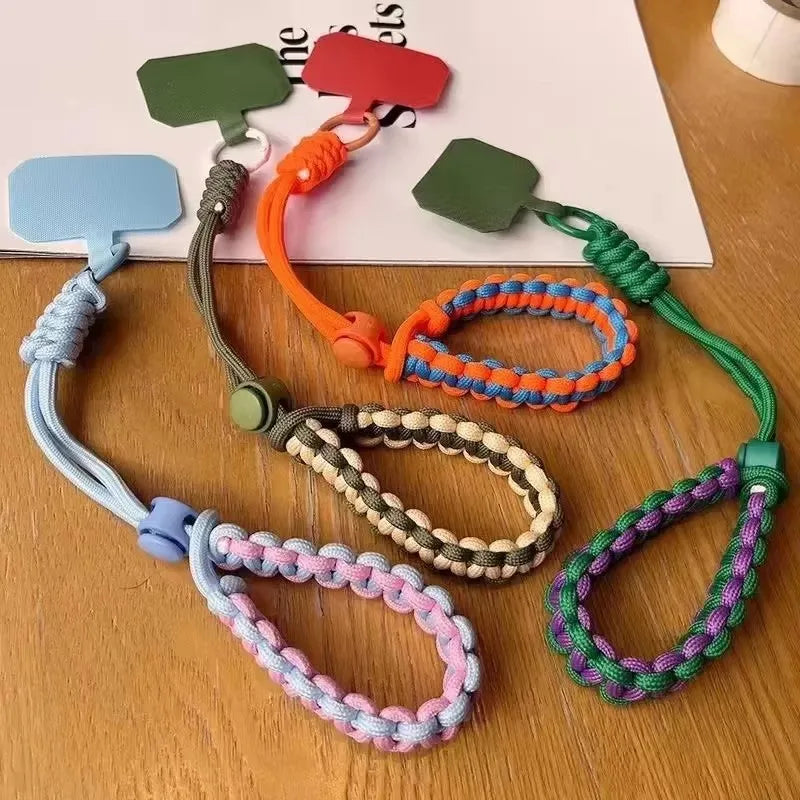 Handwoven Adjustable Phone Lanyard Strap β Anti-Drop Outdoor Wrist Rope